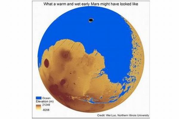 昔の火星は地球と同じだった？大量の水で覆われていた可能性あり：米研究
