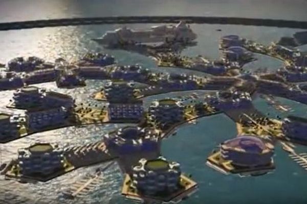 まるで夢の街…世界初の水上に浮かぶ人工都市、2020年までにも完成か