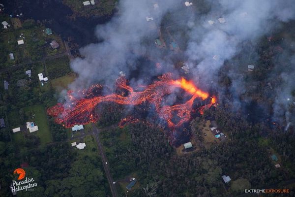 【キラウエア火山噴火】ヘリから撮影された、溶岩の新たな動画が恐ろしい