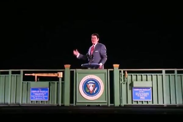 レーガン元大統領がホログラムで蘇る、演説の様子を再現した3D映像が話題に