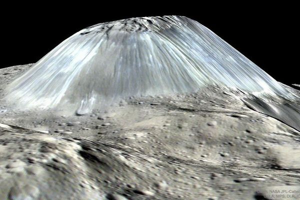 人類が見たこともない氷の山？NASAが小惑星にある山のイメージ画像を公開