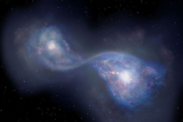 130億年以上も前に2つの銀河が合体、日本の研究チームが明らかに