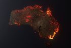 オーストラリアの山林火災を3次元で可視化、イメージ画像が話題に