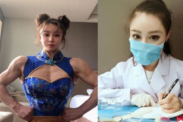 逞しい筋肉を持つ美しすぎる中国人の女医、新型肺炎の最前線で戦う