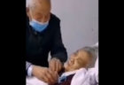 コロナウイルスに感染した中国の夫が、感染した妻をいたわる動画、涙の拡散