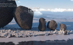宇宙に浮かぶ小惑星の大きさをマンハッタンと比較した動画に驚き
