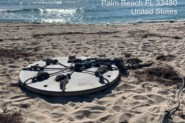 フロリダのビーチに打ち上げられた謎の円盤は、アフリカの漁業の道具だった