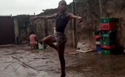 雨の中、バレエの練習をするナイジェリアの少年、動画が拡散し、NYの有名スクールから奨学金を得る