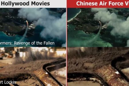 中国空軍が米軍基地を攻撃する動画、実はハリウッドの映像が使われていた