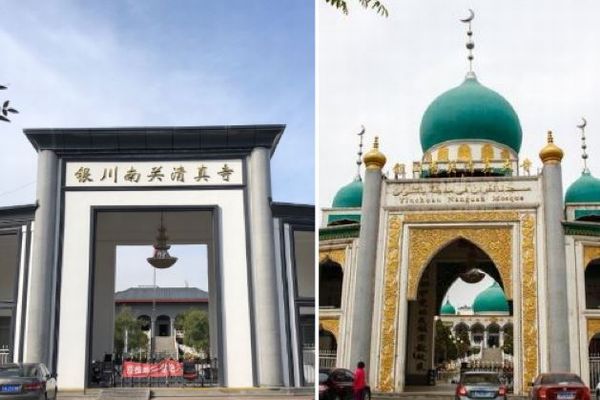 中国政府が宗教施設を改装、イスラム教のモスクからドームが消えた