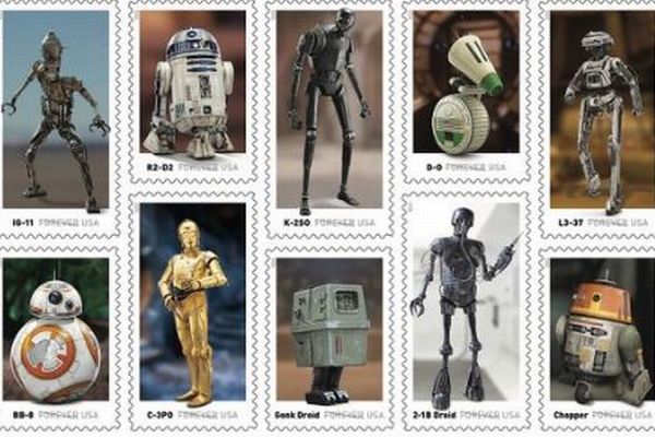 米郵便公社が『スターウォーズ』に登場したロボットの切手を発売予定