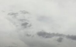 アメリカの上空に、人間の顔にそっくりな雲が出現【動画】