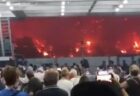 ギリシャで山林火災が制御不能、フェリーで人々が避難する動画が恐ろしい