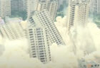 15棟の高層ビルを一斉爆破、45秒で解体する様子が壮観【中国】