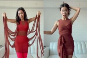 どうやって着ればいい？ドレスが複雑すぎて購入した女性も困惑