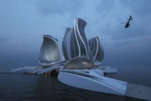 海をクリーンにし自給自足できる施設、斬新なデザインが大賞を受賞