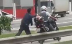 まるで奴隷時代…ブラジルで警察が容疑者を手錠でバイクにつないで走らせる