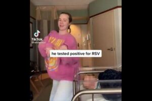 病気の赤ちゃんの前で母親がダンスでノリノリ、動画をTikTokに投稿し炎上