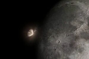 月に小惑星が衝突したら…リアルなアニメ映像が話題に