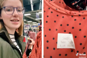売り場で見つけた欲しい服、だがそれには謎の手書きメモが付いていた【イギリス】
