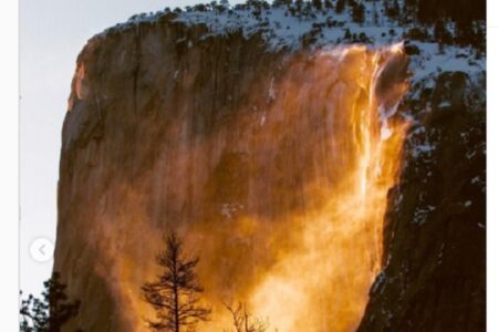 ヨセミテ国立公園にこの時期だけ現れる「炎の滝」とは？ 2022年に観測された光景を紹介！