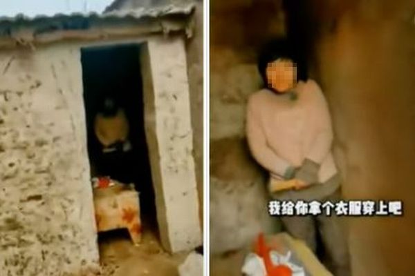 【中国】鎖で繋がれ、小屋に監禁された女性の動画が拡散、ネットに多くの怒りの声