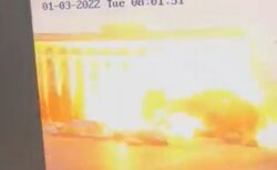 ウクライナのハリコフで庁舎が大爆発、ロシア軍のミサイル攻撃で
