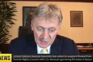 ロシア政府の報道官が、ウクライナへの侵略で大きな損失を被ったと認める