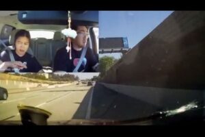 ハイウェイを走行中、突然フロントガラスに流れ弾が貫通【カリフォルニア州】