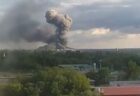 ウクライナ軍による攻撃で、ロシア軍の弾薬庫が大爆発【ドネツク州】
