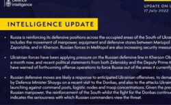 ロシアがウクライナ南部で防衛体制を強化：英国防省分析