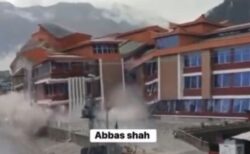 パキスタンで大洪水が発生、豪華なホテルも倒壊【動画】