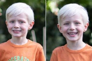 登校初日の息子の写真、笑顔で撮るコツを示した投稿が話題に