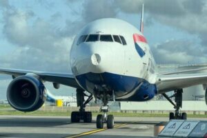 カミラ王妃を乗せた旅客機が損傷、バードストライクで機首がへこむ