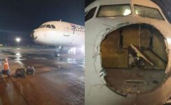 パラグアイから離陸した旅客機が嵐に遭遇、雹により機首が破壊される