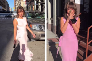 白いドレスが日に当たるとなぜかピンクに、インスタグラムの動画が話題に