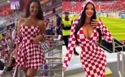 ワールドカップで「最も熱いファン」と呼ばれる女性、カタールのドレスコードに反抗