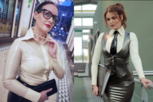 オランダのデザイナーがセクシーな仕事着を発表、素材はラテックス