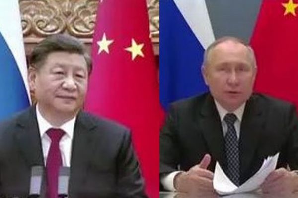 プーチン大統領が習主席と二国間会談、中国との軍事協力の強化に意欲