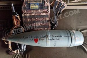 ロシア軍を倒す砲弾にメッセージを！ウクライナ支援のサイトを多くの人が利用