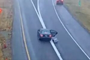 ハイウェイで走行中の車から子供が落下、軽傷を負う【アメリカ】