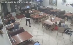 レストランに入った拳銃強盗を客が射殺、ショッキング映像が拡散【アメリカ】