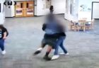 【アメリカ】体重120キロの男子高校生が補助教員を殴り倒す、公開映像がショッキング