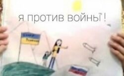 娘が描いた「戦争反対」の絵のため、ロシア人の父親に2年の刑