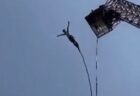 タイでバンジージャンプの紐が切断、男性が落下する映像が恐ろしい【動画】