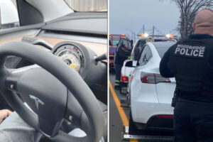 運転中のテスラからハンドルがポロリと取れた！米当局が調査へ