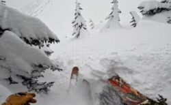 スキーヤーがわずかな印を見逃さず、雪に埋まった男性を発見、救助に成功【動画】