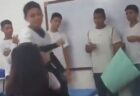 ブラジルの学校で、男子生徒が女子生徒の顔をペンで突き刺す【動画】