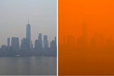 【画像まとめ】カナダの山火事により、ニューヨークがこの世の終わりのような光景に包まれる