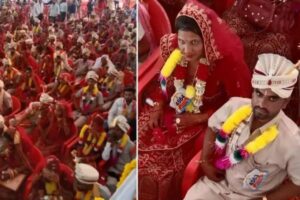 インドで2143組のカップルが合同結婚式、ギネス世界記録に